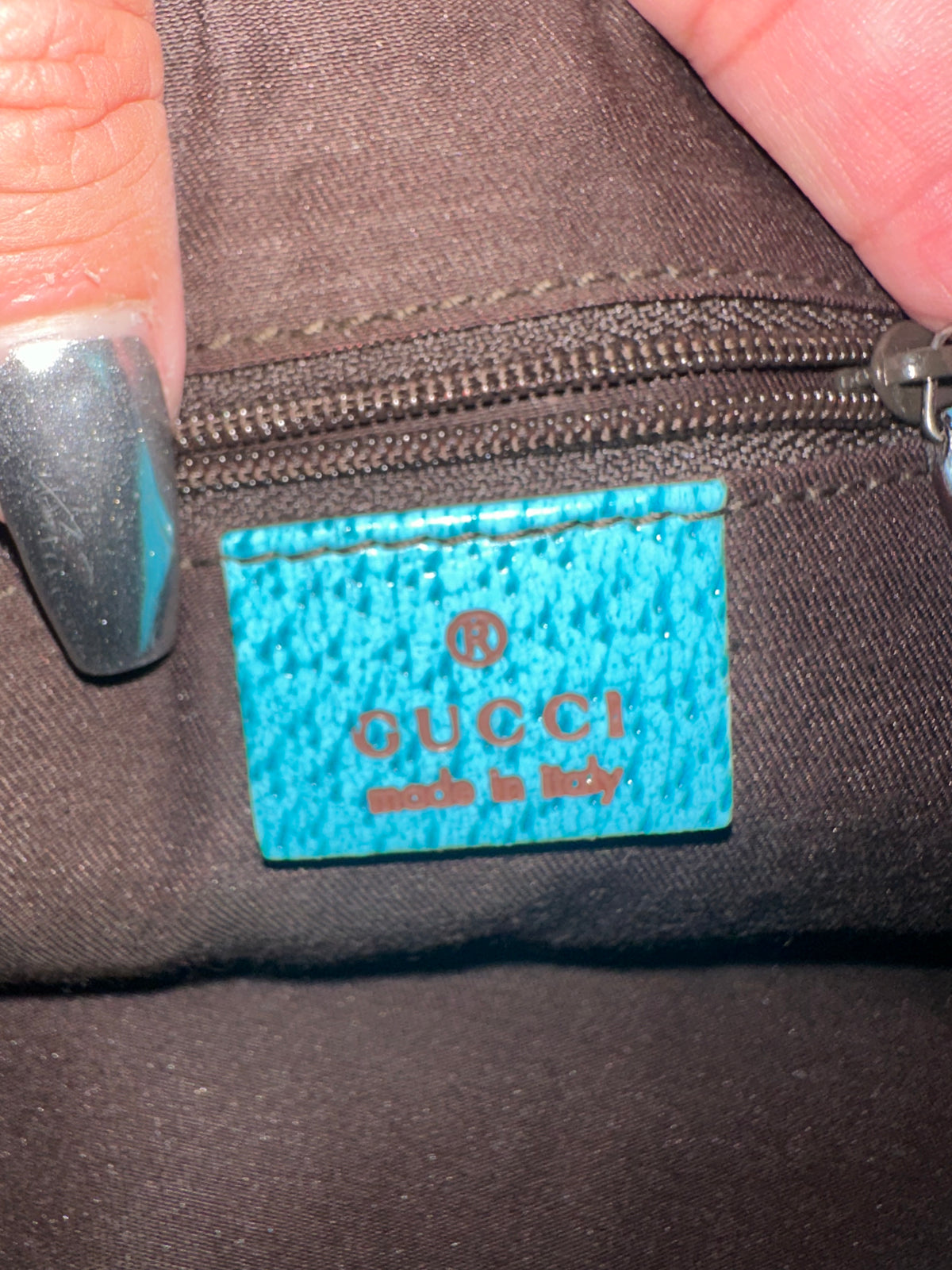 Gucci shoulder bag turquoise