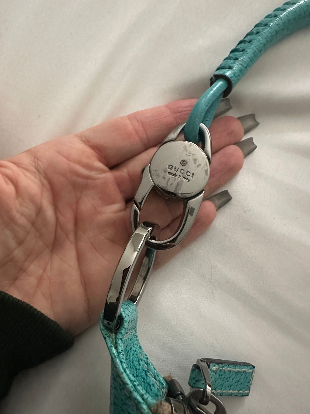 Gucci shoulder bag turquoise