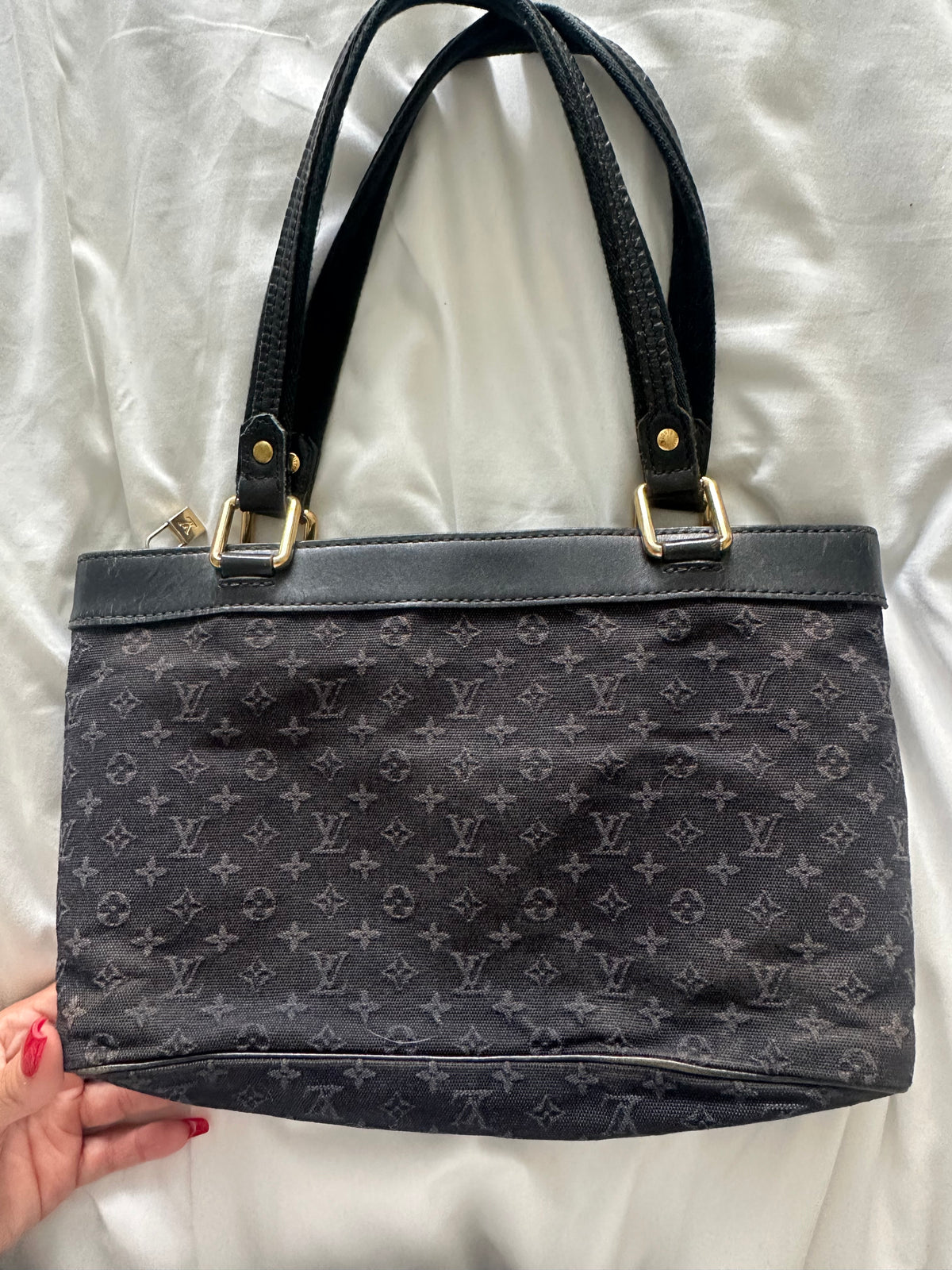 Louis Vuitton navy denim mini Lucile
