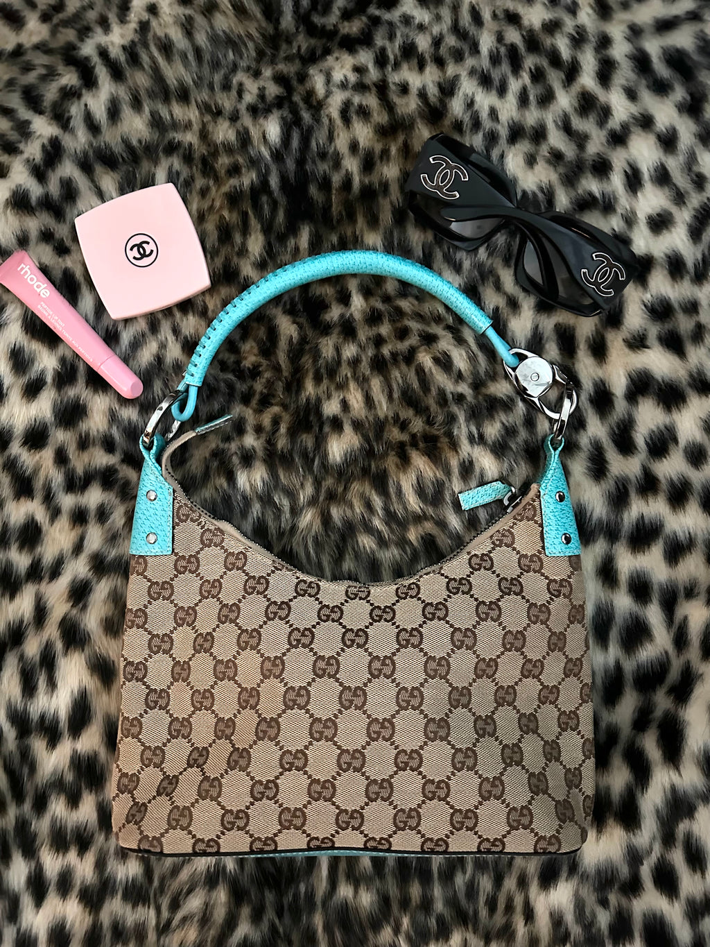 Gucci shoulder bag turquoise