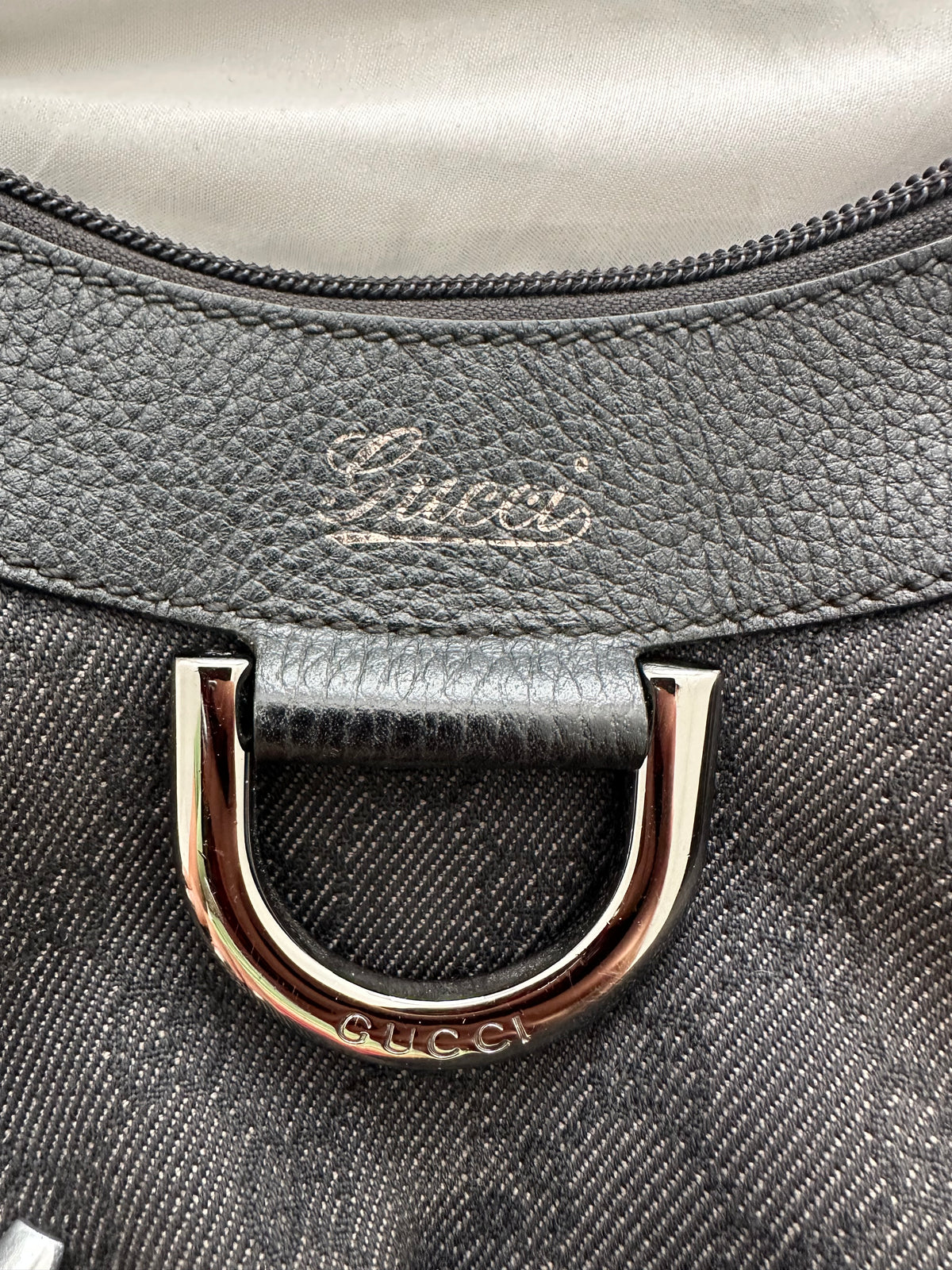 Gucci Abbey D ring black denim