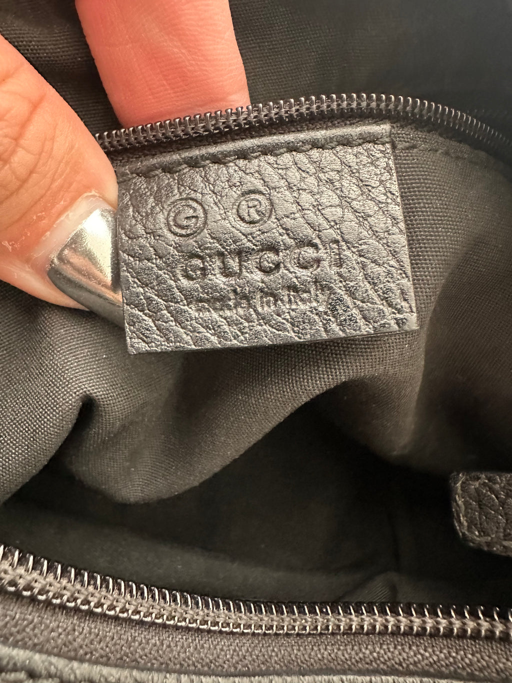 Gucci Abbey D ring black denim